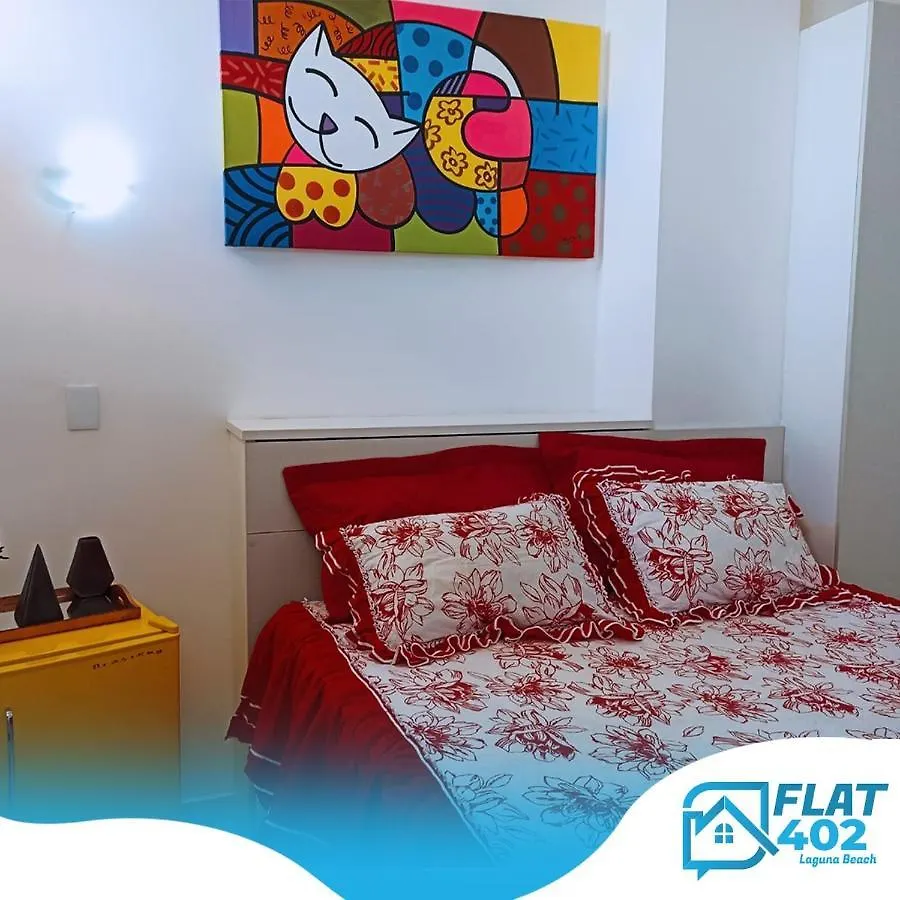 Flat 402 Laguna Beach - Tipo Loft Encantador, Mobiliado E Aconchegante Porto de Galinhas 0*,